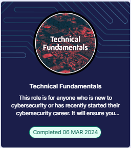 Technical Fundamentals Badge
